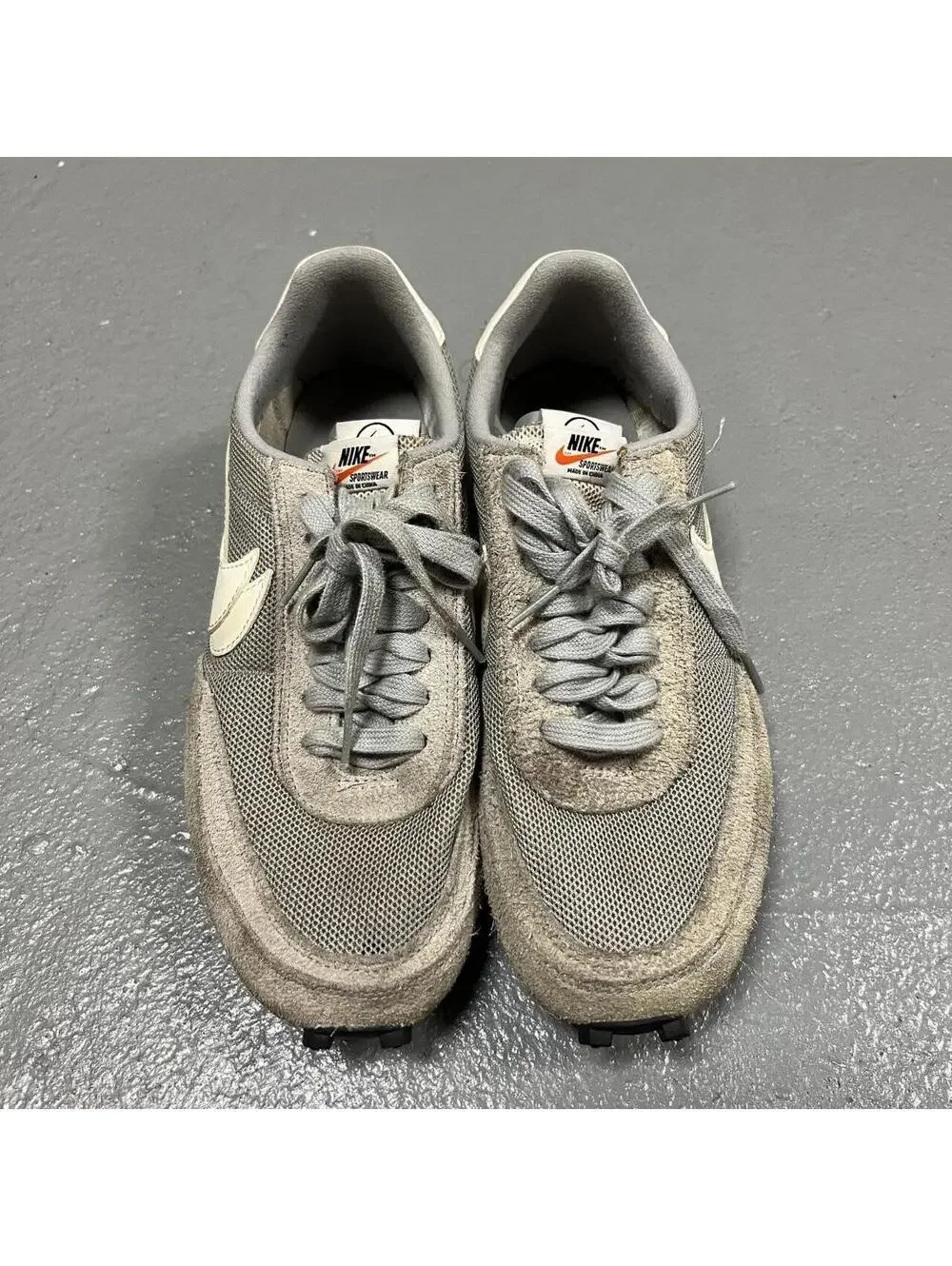 Nike Gray Ldv Waffle X Sacai X Fragment Design